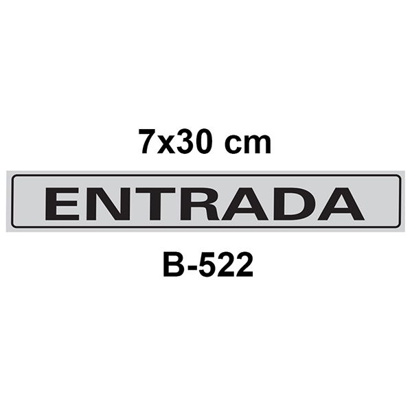 Placa Cinza Entrada