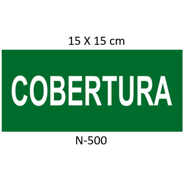 Placa Cobertura -15x15 Fotoluminicente Anti-chama 30 Horas 