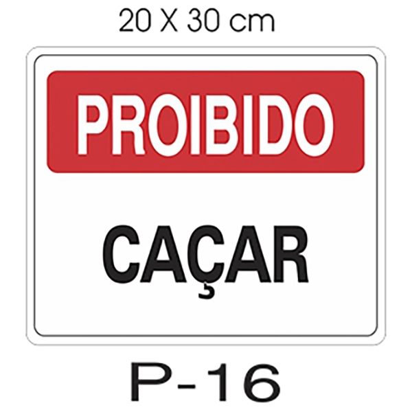 Placa Proibido Carcar