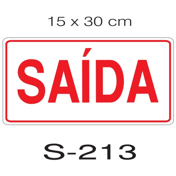 Placa - Saída 