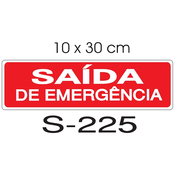 Placa - Saída de Emergência