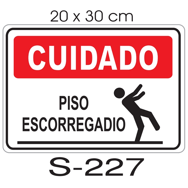 Placa - Cuidado Piso Escorregadio