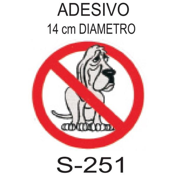 Placa - Proibido Animais