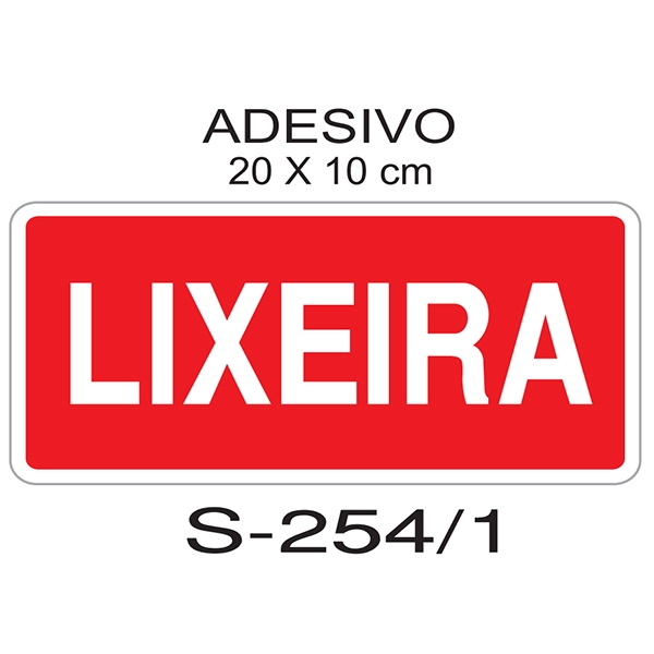 Adesivo Lixeira