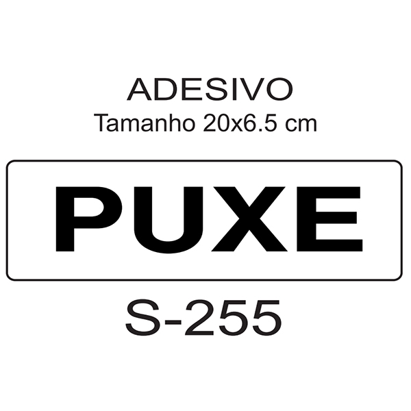 Adesivo Puxe