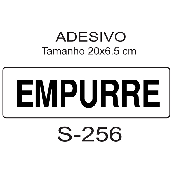 Adesivo Empurre