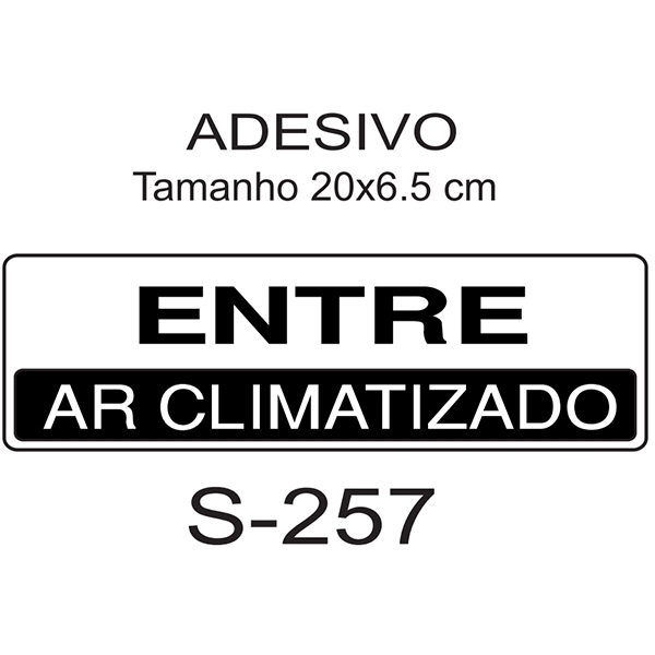 Adesivo Entre Ar Climatizado